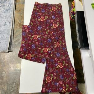 Floral Print Flared Leggings